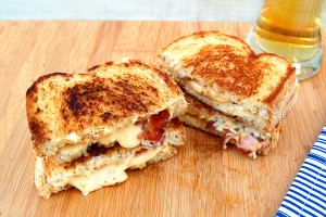 beer grilled cheese