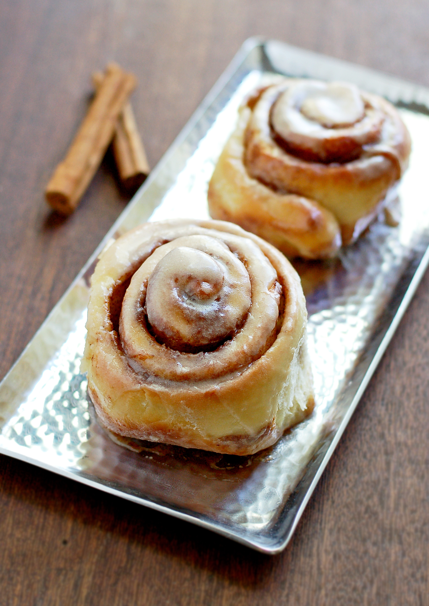 Cinnamon Buns with Maple Coffee Glaze