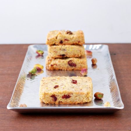 Pistachio, Cranberry and Cardamom Shortbread | Culinary Cool