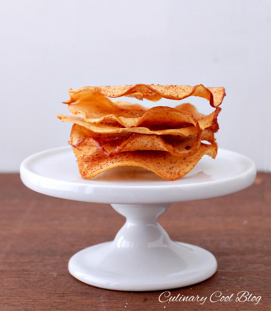 Baked Cinnamon Apple Chips| Culinary Cool