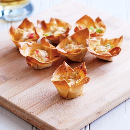 Cheesy Pork Wonton Cups | Culinary Cool