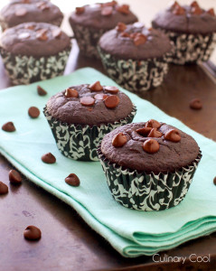 Gluten Free Chocolate Chip Muffins via Culinary Cool