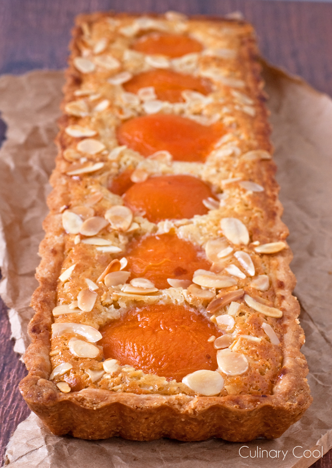 Rectangular Apricot Almond Tart