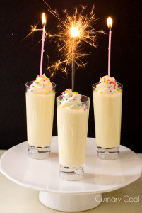 Birthday Cake Pudding Shots | Culinary Cool