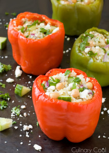 Greek Quinoa Stuffed Peppers