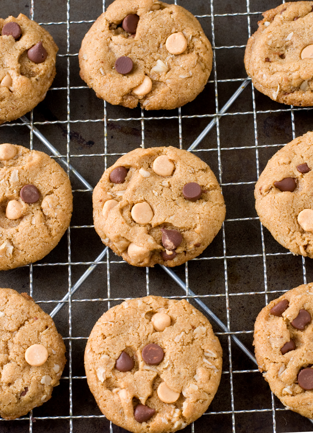 Flourless Peanut Butter Chocolate Chip Cookies | Culinary Cool