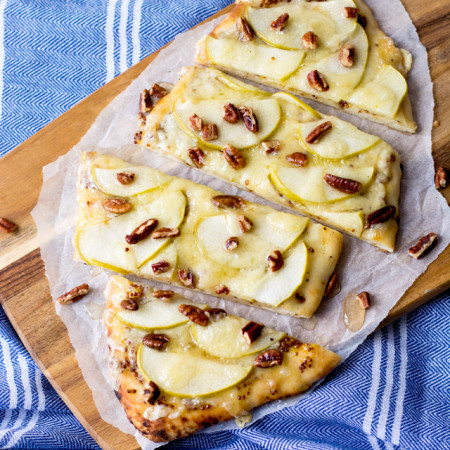 Apple, Dijon and Havarti Flatbread