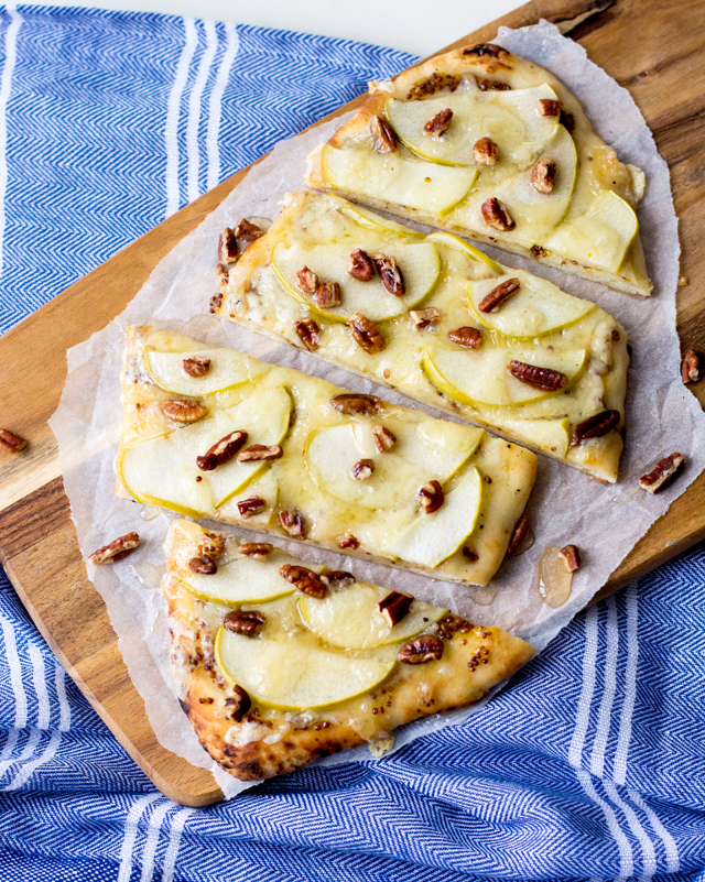 Apple, Dijon and Havarti Flatbread