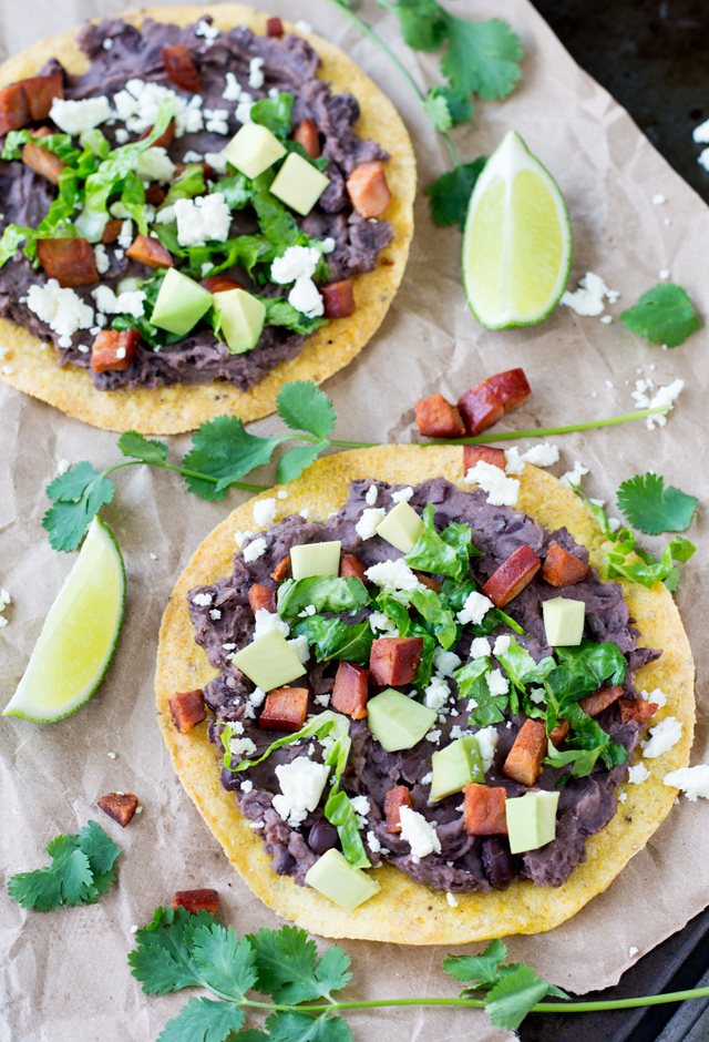 Black Bean Chorizo Tostada | Culinary Cool