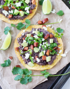 Black Bean and Chorizo Tostada | Culinary Cool