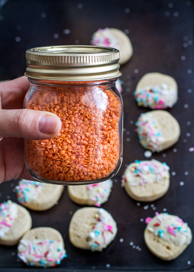 White Chocolate Lentil Shortbread Cookies | Culinary Cool www.culinary-cool.com