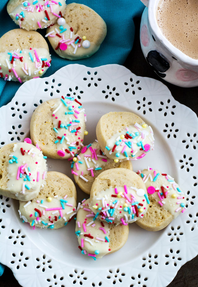 White Chocolate Lentil Shortbread Cookies | Culinary Cool www.culinary-cool.com