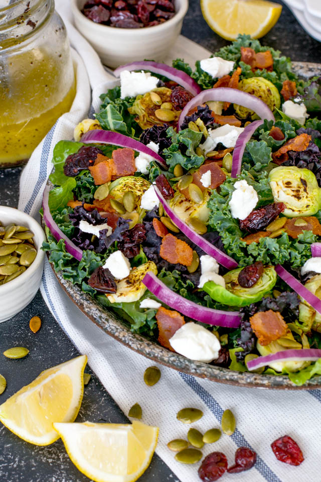 Brussels Sprouts, Bacon and Kale Salad | Culinary Cool www.culinary-cool.com