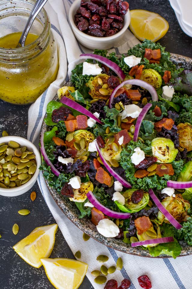 Brussels Sprouts, Bacon and Kale Salad | Culinary Cool www.culinary-cool.com