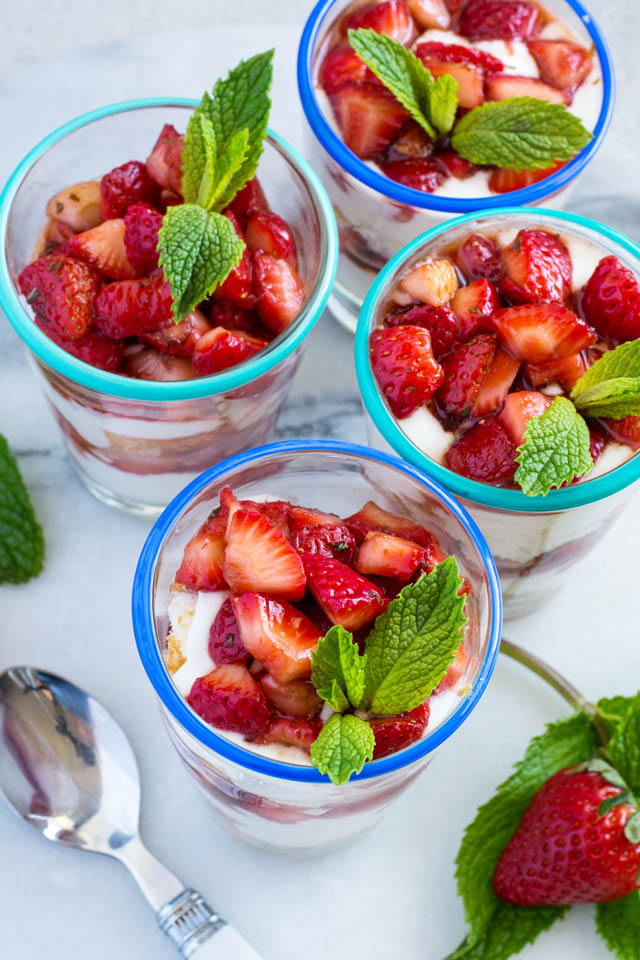 Strawberry and Whipped Goat Cheese Trifle | Culinary Cool www.culinary-cool.com