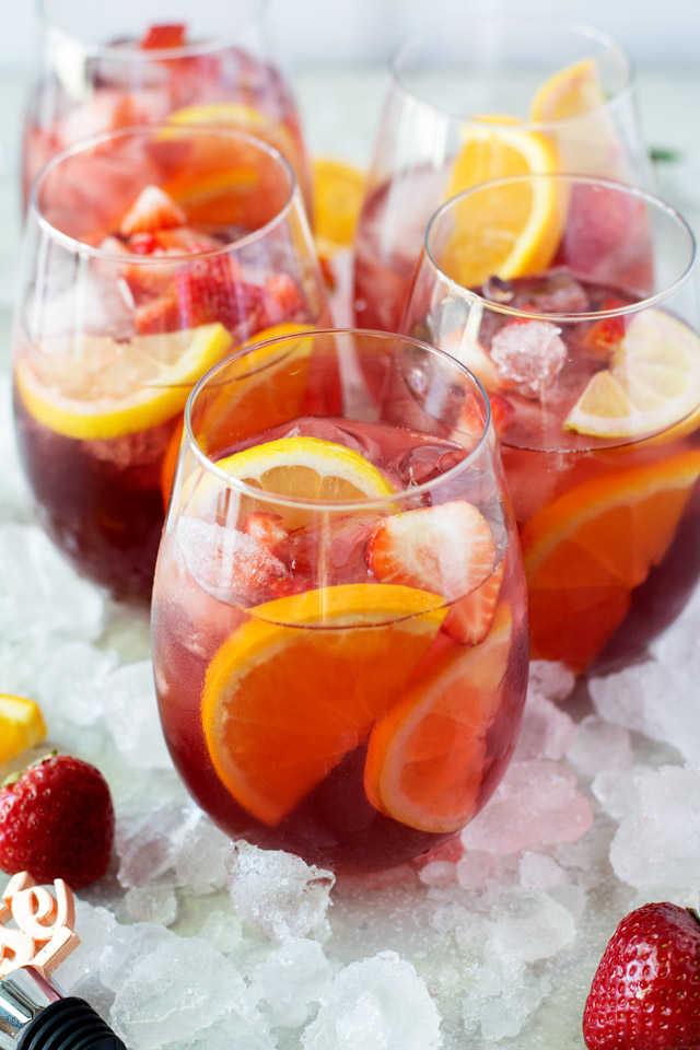 Strawberry Rosé Sangria | Culinary Cool www.culinary-cool.com