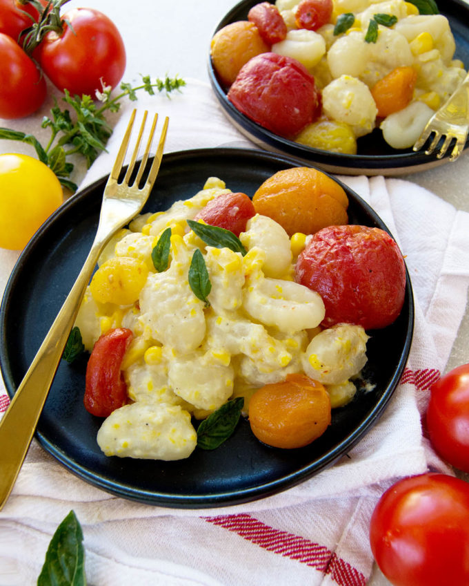 Sweet Corn and Roasted Tomato Gnocchi | Culinary Cool www.culinary-cool.com