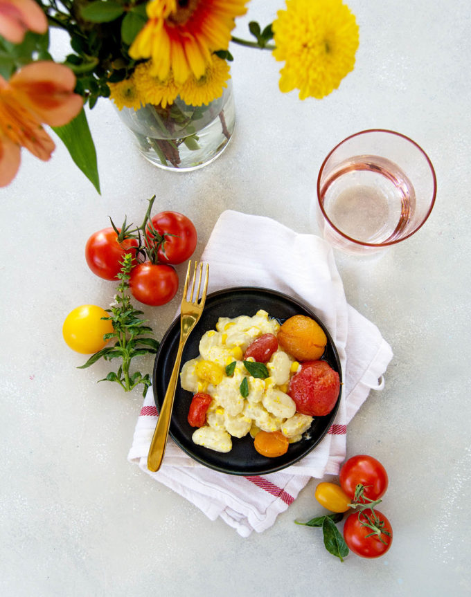 Sweet Corn and Roasted Tomato Gnocchi | Culinary Cool www.culinary-cool.com