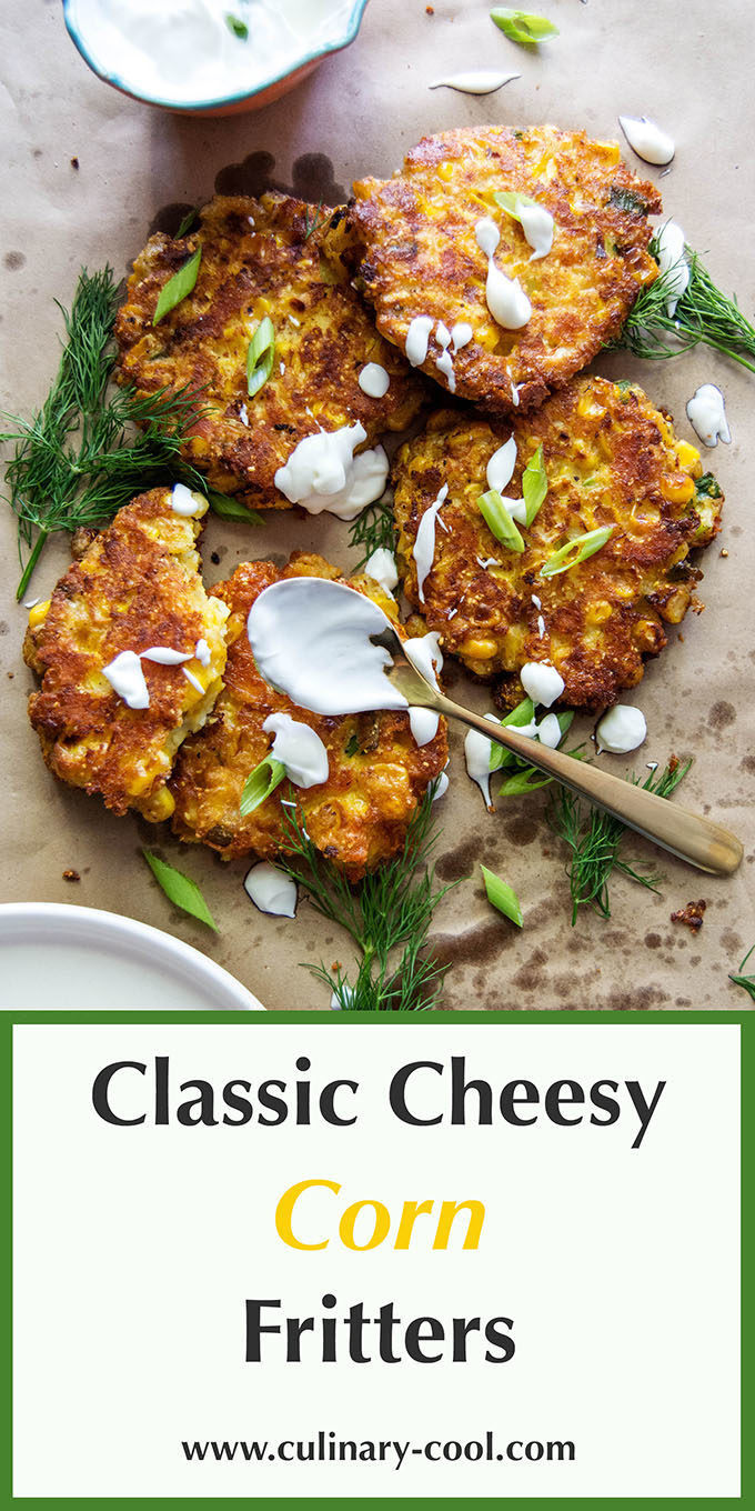 Cheesy Corn Fritters | Culinary Cool www.culinary-cool.com