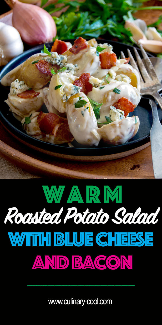Warm Potato Salad with Blue Cheese and Bacon | Culinary Cool www.culinary-cooll.com