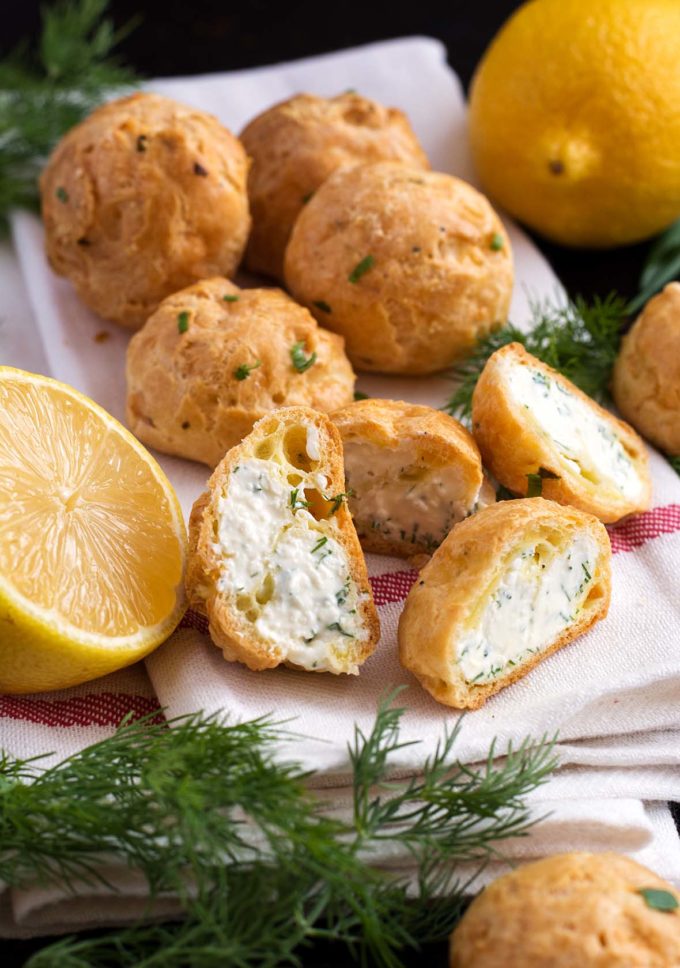 Feta and Dill Gougères | Culinary Cool www.culinary-cool.com