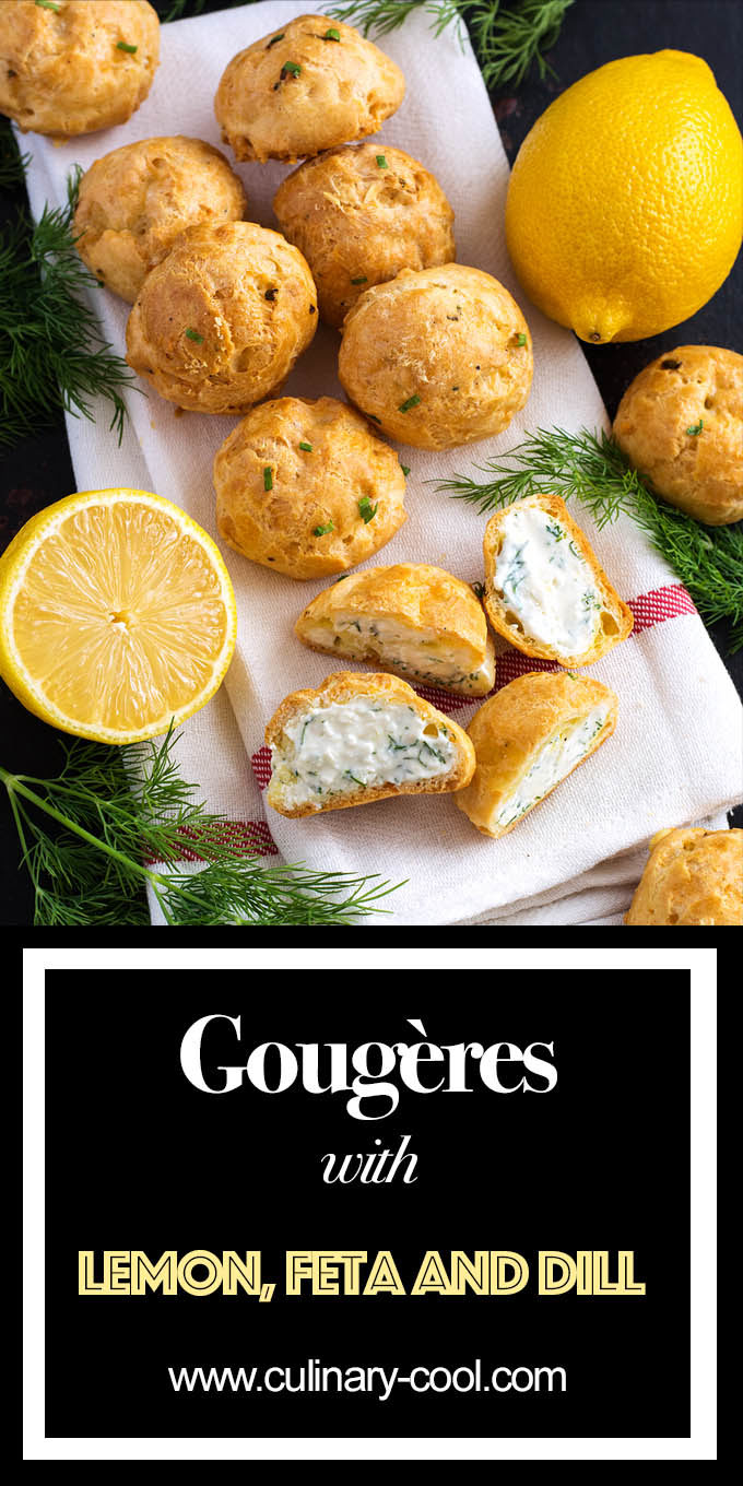 Feta and Dill Gougères | Culinary Cool www.culinary-cool.com