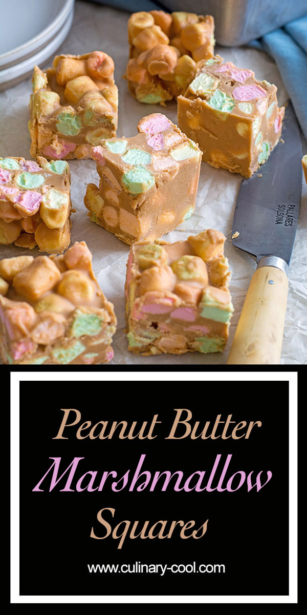 Peanut Butter Marshmallow Squares | Culinary Cool www.culinary-cool.com