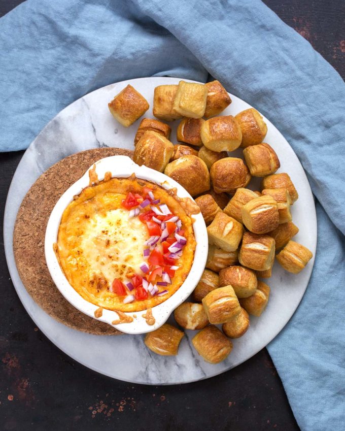 Pretzel Bites with Korean Cheese Dip - Culinary Cool