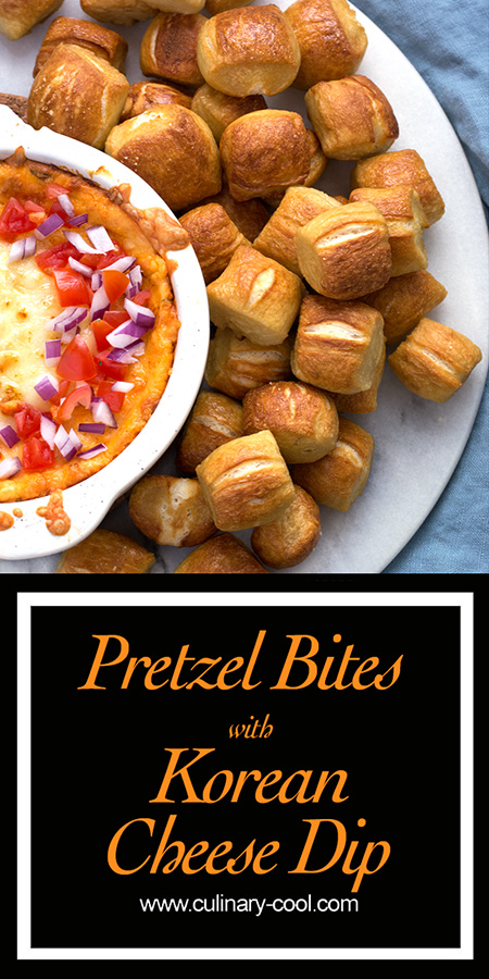 Pretzel Bites with Korean Cheese Dip | Culinary Cool | www.culinary-cool.com