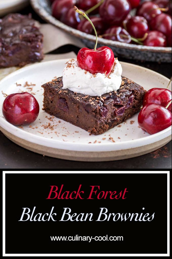 Black Forest Black Bean Brownies | Culinary Cool www.culinary-cool.com