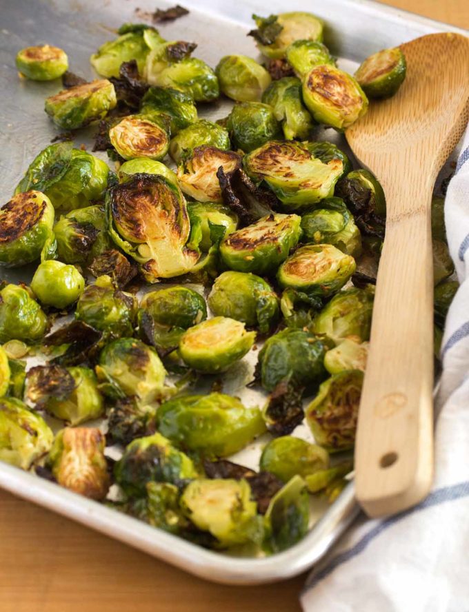 Roasted Brussels Sprouts with Kimchi and Bacon | Culinary Cool www.culinary-cool.com