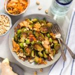 Roasted Brussels Sprouts with Kimchi and Bacon | Culinary Cool www.culinary-cool.com
