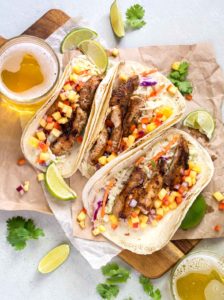 Caribbean Spiced Chicken Tacos with Pineapple Salsa | Culinary Cool www.culinary-cool.com