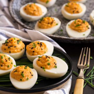 Kimchi Devilled Eggs | Culinary Cool www.culinary-cool.com