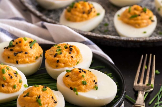 Kimchi Devilled Eggs | Culinary Cool www.culinary-cool.com