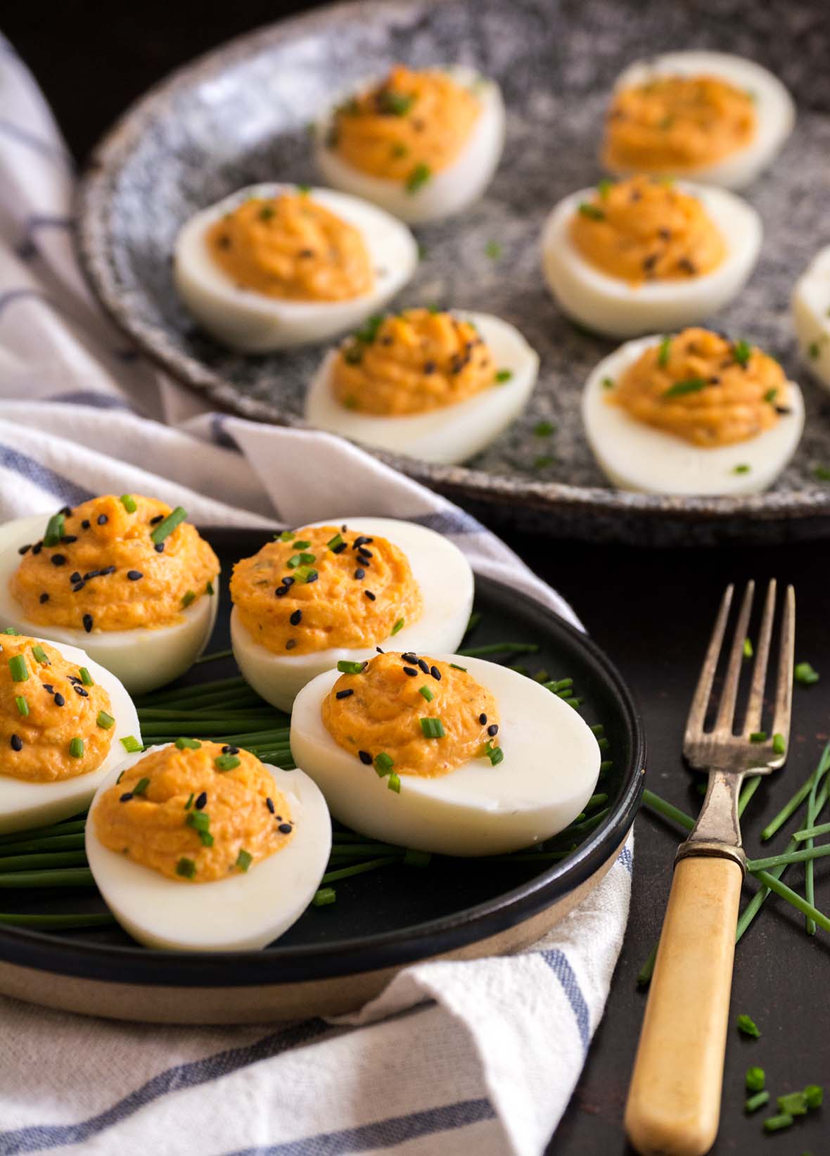 Kimchi Devilled Eggs - Culinary Cool