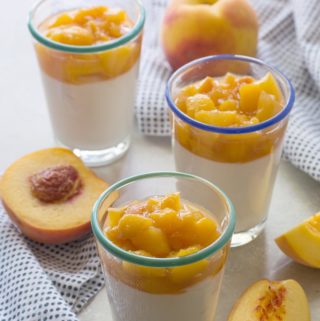 Yogurt Mousse with Sweet Summer Peaches | Culinary Cool