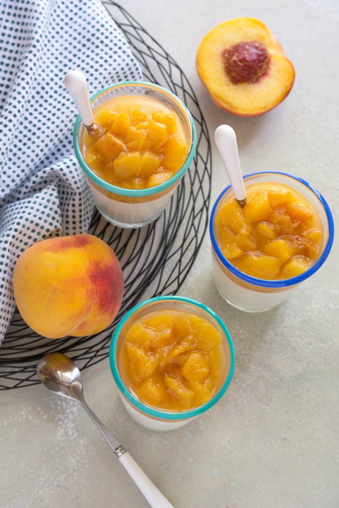 Yogurt Mousse with Sweet Summer Peaches | Culinary Cool
