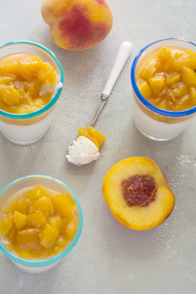 Yogurt Mousse with Sweet Summer Peaches | Culinary Cool