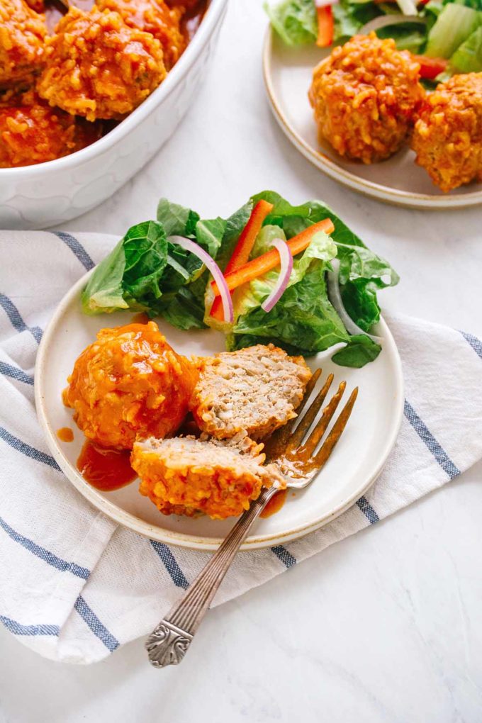 Instant Pot Turkey and Rice Meatballs 
