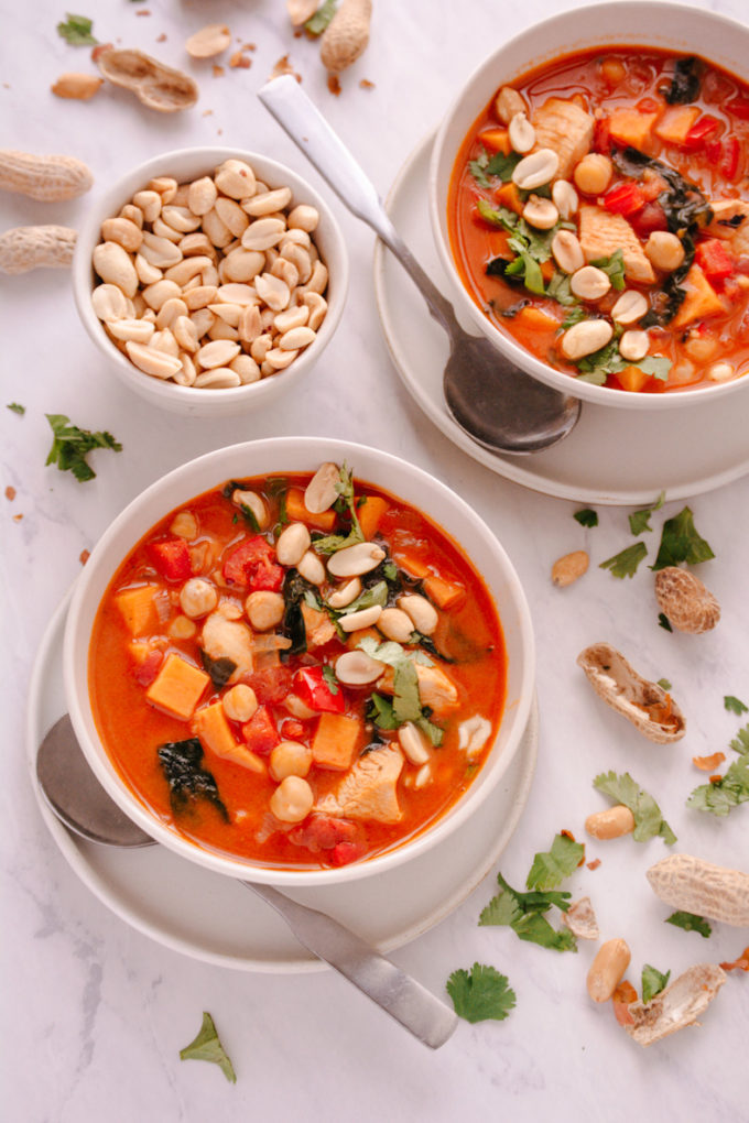 African Inspired Turkey Peanut Stew 