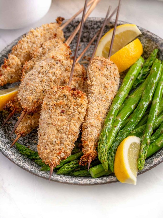 Turkey Spiedini with Lemon Sauce and Asparagus | Culinary Cool