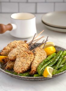 Turkey Spiedini with Lemon Sauce and Asparagus | Culinary Cool