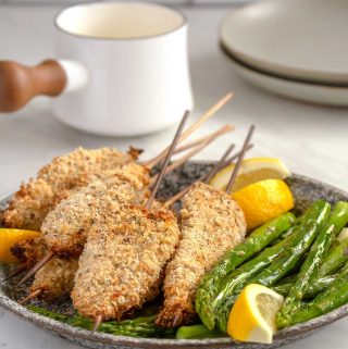 Turkey Spiedini with Lemon Sauce and Asparagus | Culinary Cool