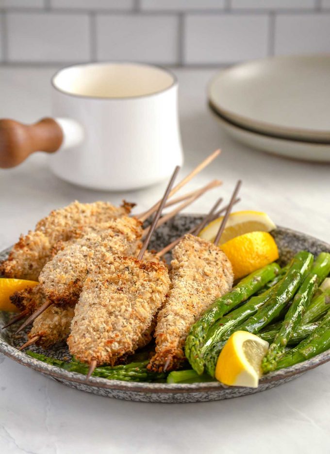 Turkey Spiedini with Lemon Sauce and Asparagus | Culinary Cool