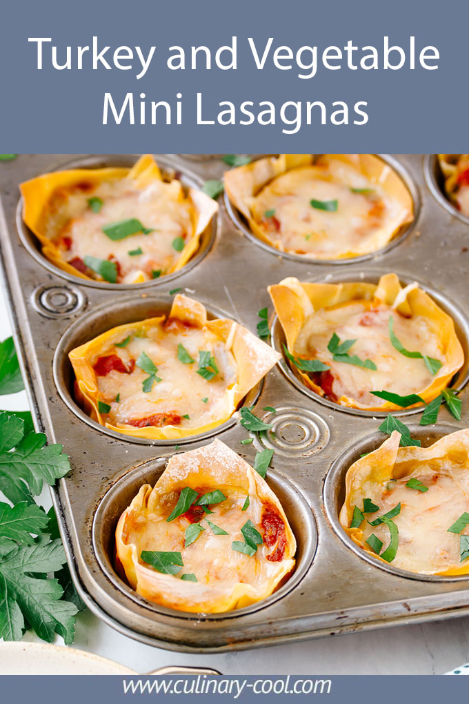 Turkey and Vegetable Lasagna Cups | Culinary Cool #ThinkTurkey