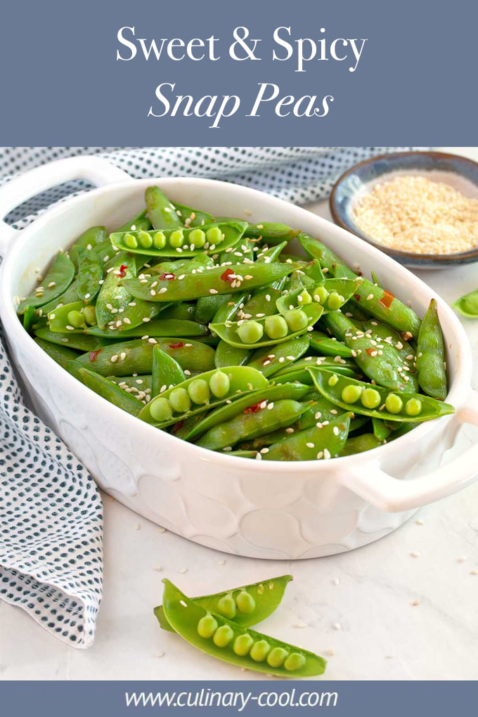 Sweet & Spicy Snap Peas | Culinary Cool