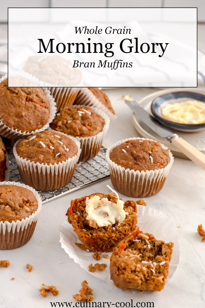 Whole Grain Morning Glory Bran Muffins