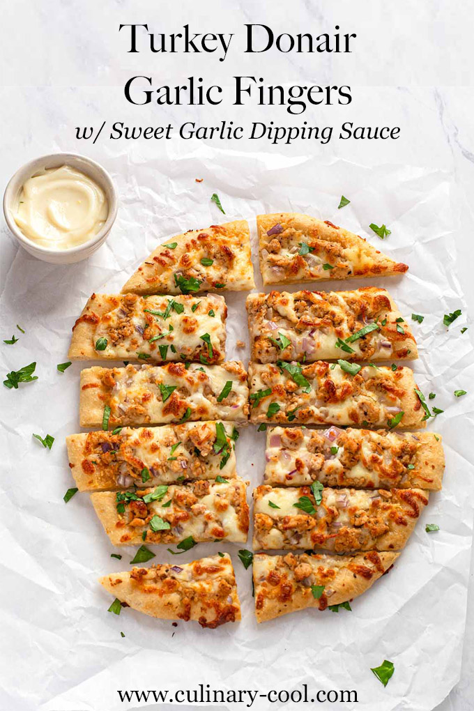 Turkey Donair Garlic Fingers