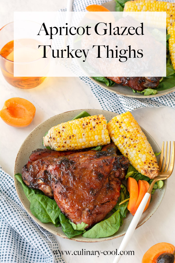 Apricot Glazed Turkey Thighs #ThinkTurkey